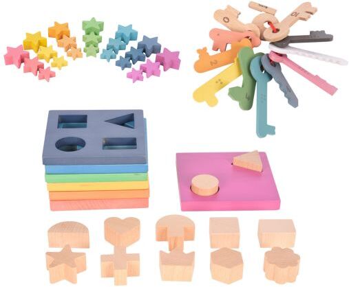 Rainbow Wood Toy Set by Learning Advantage