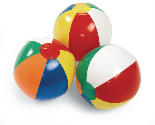 8" Beach Balls - Set of 3 by Champion Sports