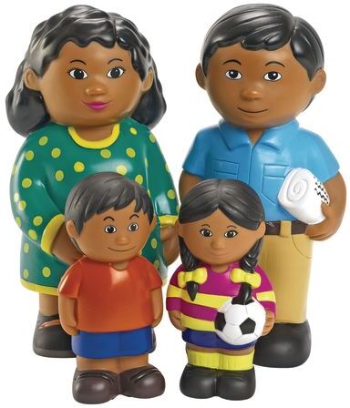 Excellerations Our Soft Family Dolls Hispanic Set of 4