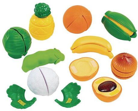 Cut and Play Food- Fruits and Vegetables 35-Pieces by Red Box Toy Factory