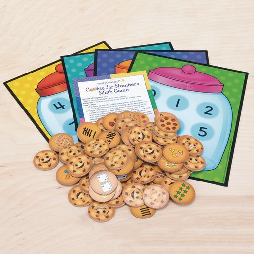 Really Good Stuff Cookie Jar Numbers Math Game by Really Good Stuff