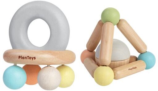 Sustainably Harvested Rubberwood Toy Teether Set by PlanToys