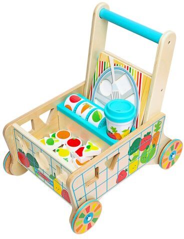 Wooden Shape Sorting Grocery Cart by Melissa & Doug