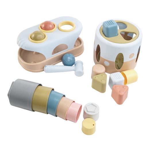 Bioplastic Baby Toy Set - 19 Pieces by Dantoy