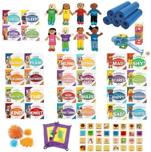 Excellerations Life Skills Complete Kit - 28 books 8 dolls 32 blocks