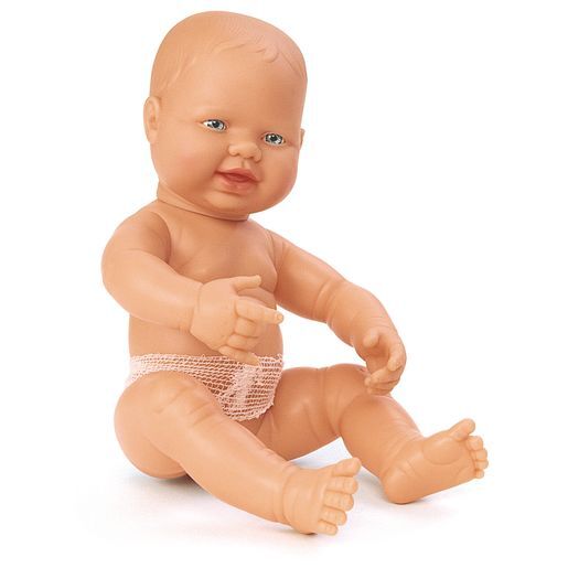 Caucasian Multicultural Newborn Baby Doll - BOY by Miniland Educational