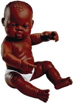 African American Multicultural Newborn Baby Dolls - BOY by Miniland Educational