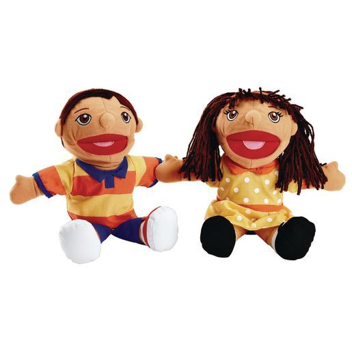 Excellerations Hispanic Girl & Boy Puppet Pair