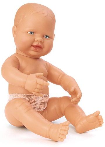 Caucasian Multicultural Newborn Baby Doll - GIRL by Miniland Educational