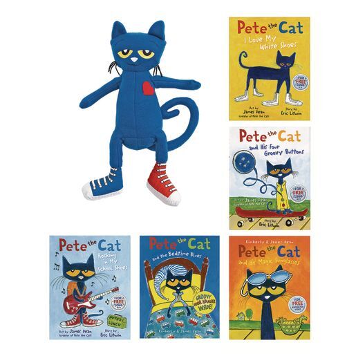 Pete The Cat - Set of 5 Books & Doll by Harper Collins