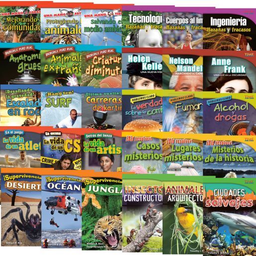 TIME FOR KIDS Informational Text Grade 4 Spanish 30-Book Set by Shell Education