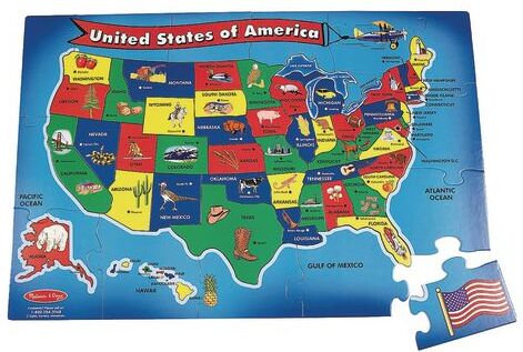 USA Floor Puzzle- 51 Pieces by Melissa & Doug