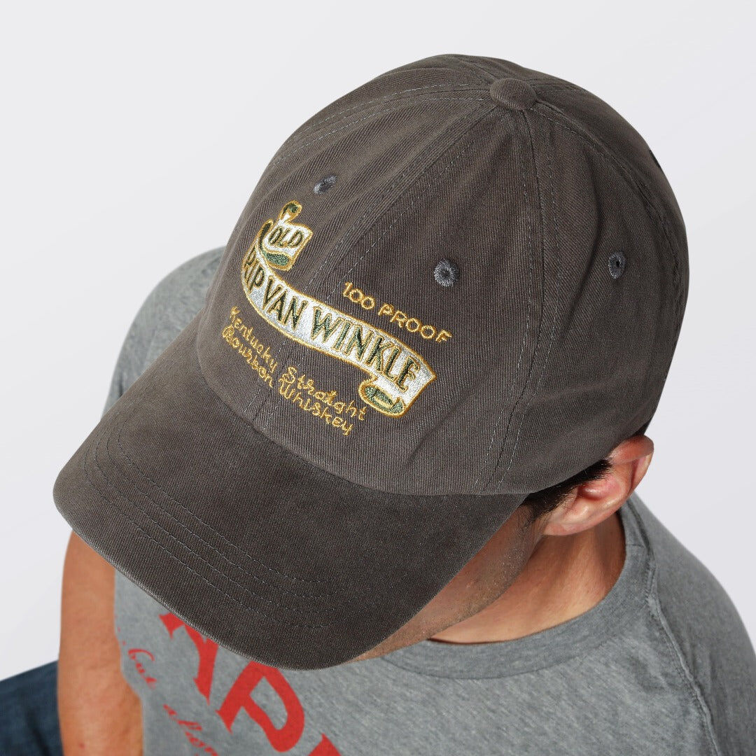 Pappy & Company Vintage Label Ball Cap in Charcoal