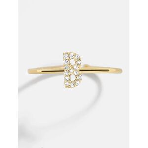 Baublebar 14K Gold & Diamond Initial Ring