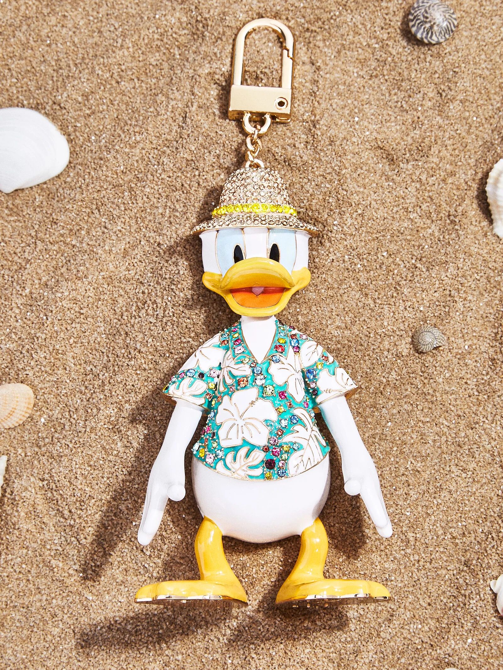 Baublebar Donald Duck Disney Bag Charm - On Holiday  - Light Blue