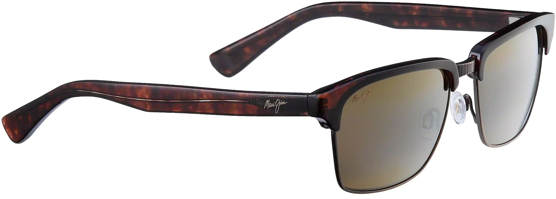 Maui Jim Kawika Polarized Classic Tortoise With Antique Gold Sunglasses, Nylon
