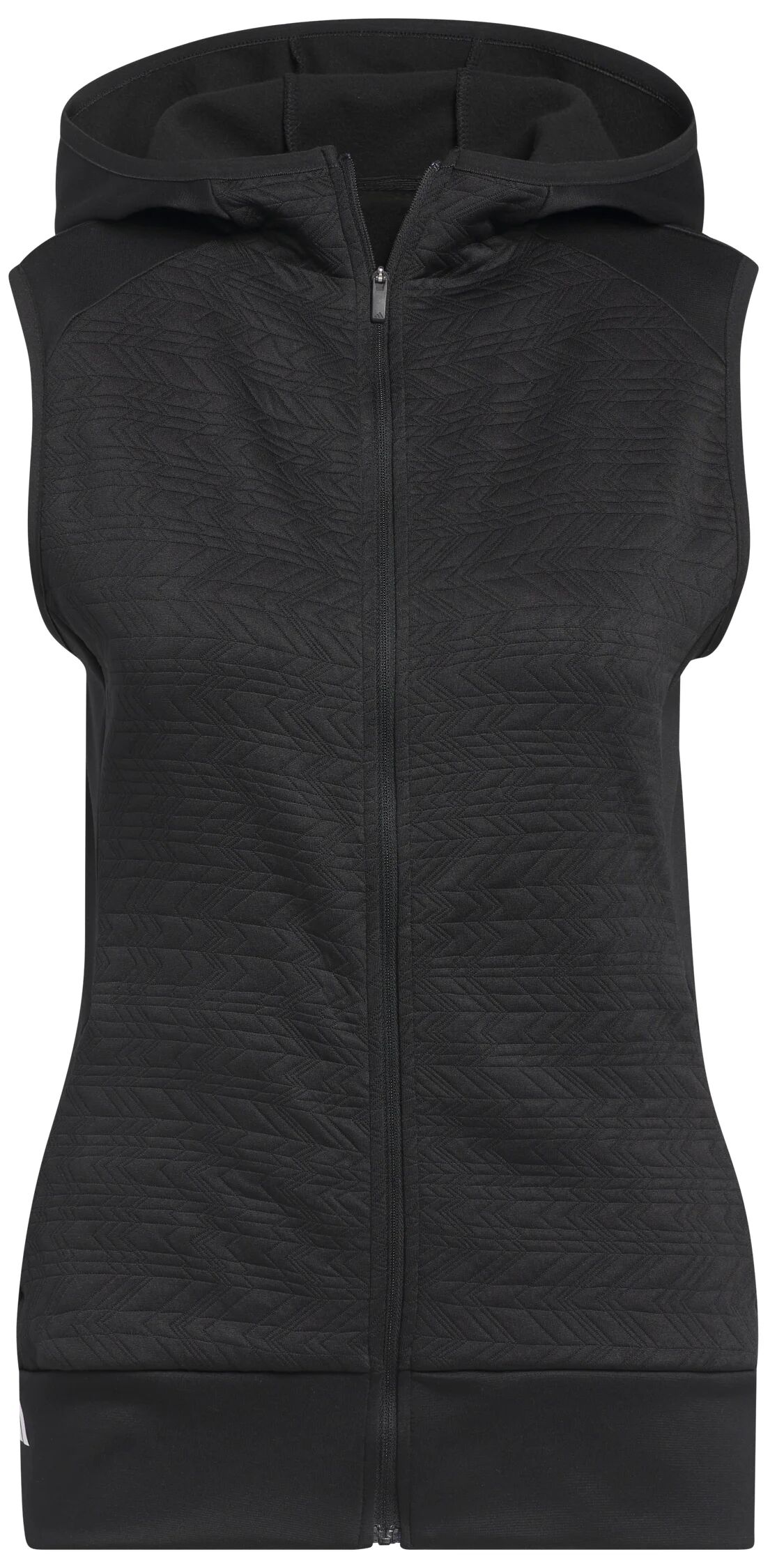 adidas Womens COLD.RDY Full-Zip Golf Vest - Black, Size: Small