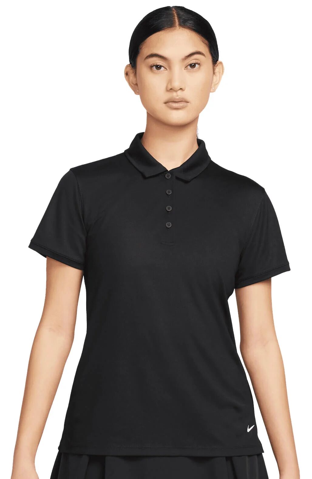 Nike Womens Dri-FIT Victory Golf Polo Shirt - Black, Size: Large