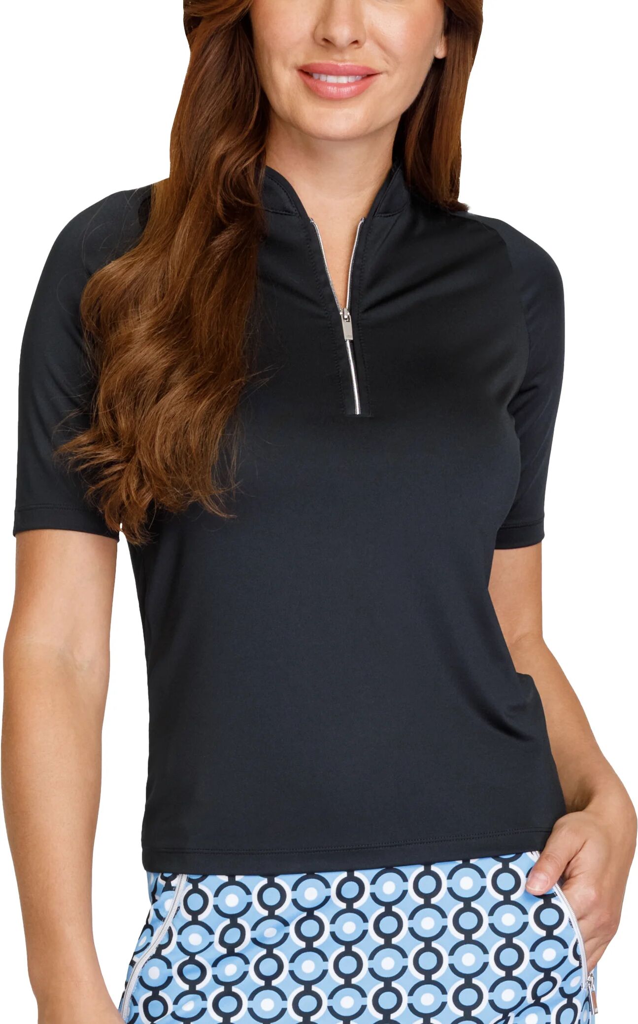 Tail Activewear Womens Elaura Golf Top - Blue, Size: Large