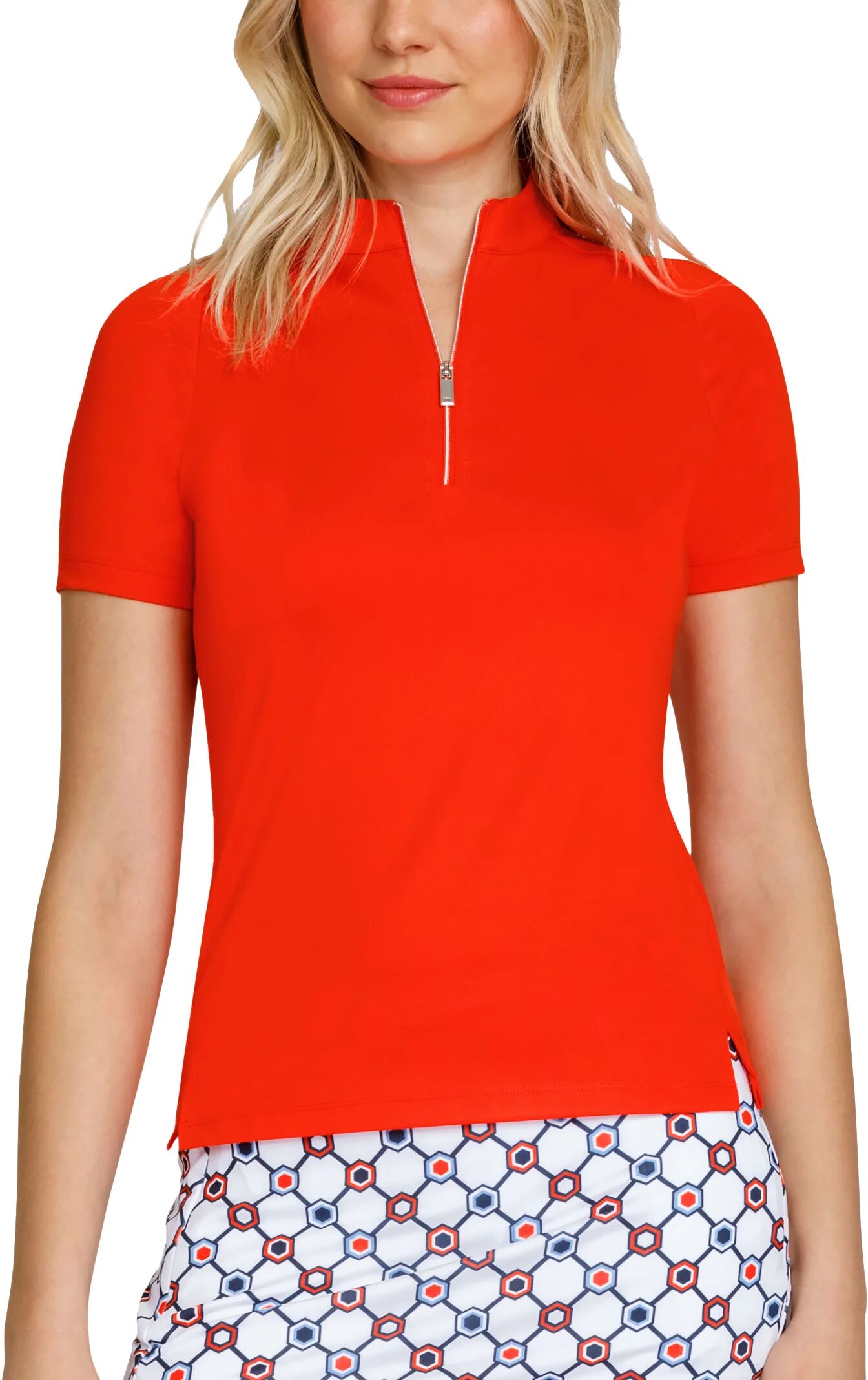 Tail Activewear Womens Enriquetta Golf Top - Red, Size: Large