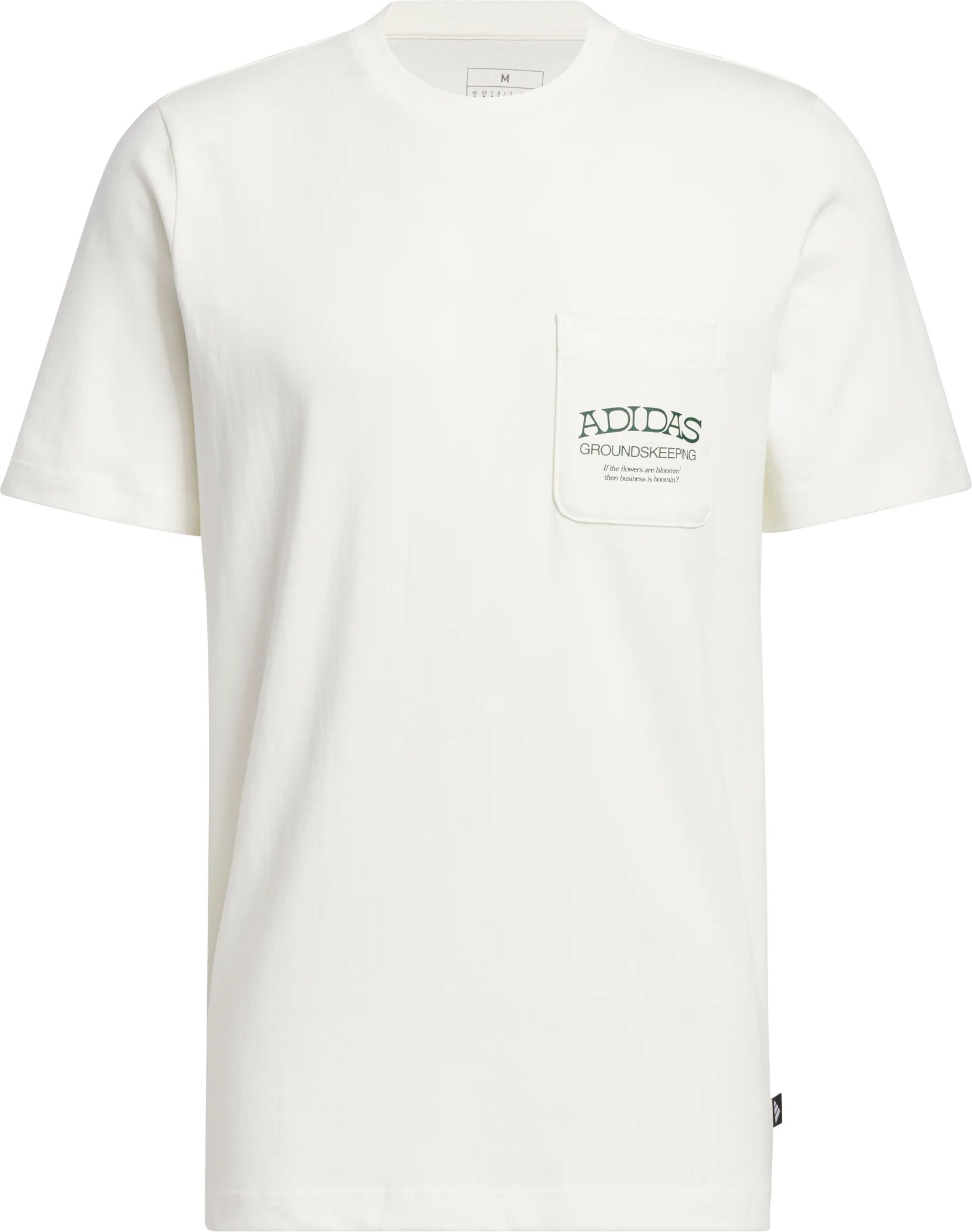 adidas Greenskeeper Graphic Pocket Men's Golf T-Shirt - White, Size: XXL