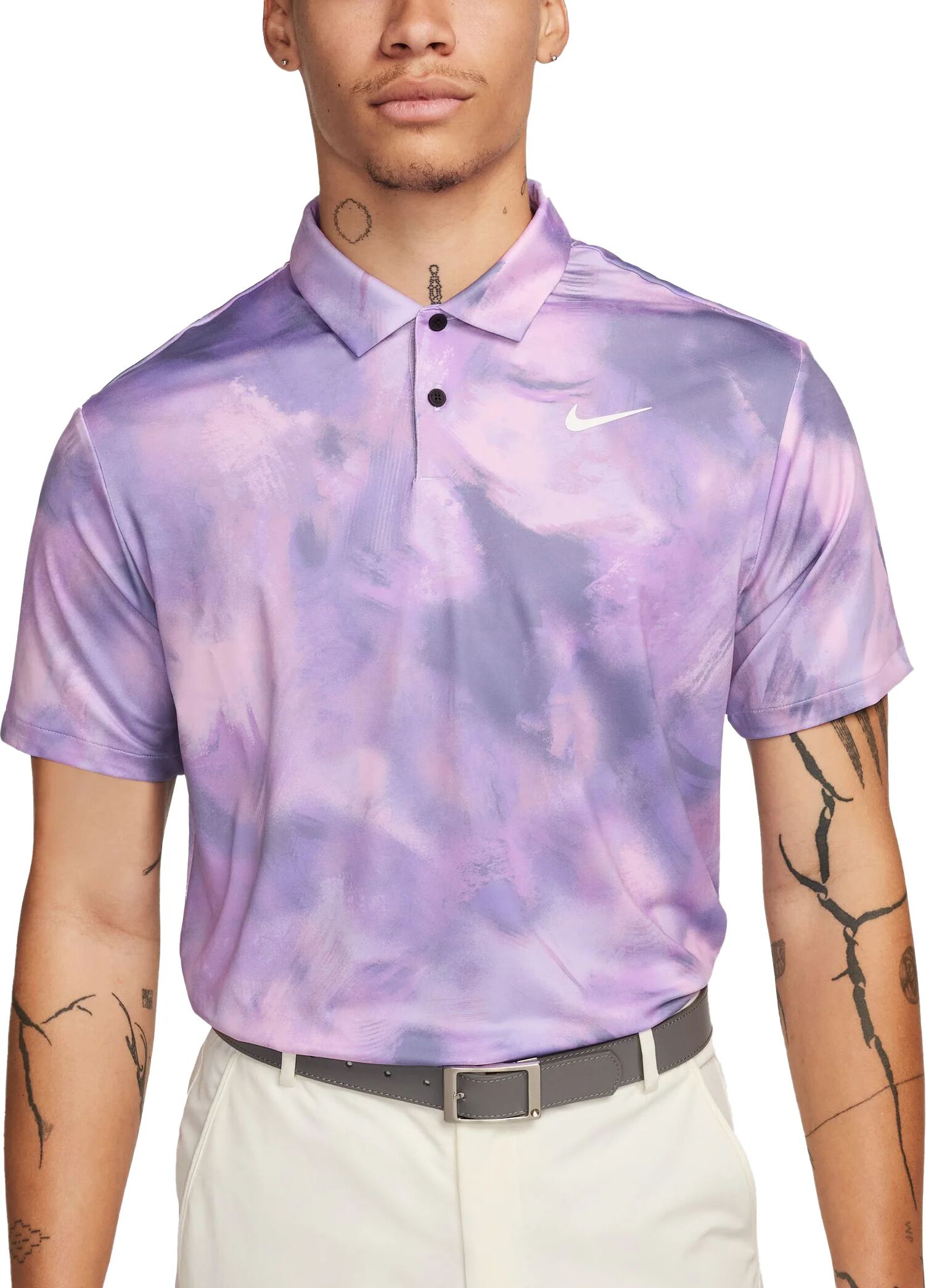 Nike Tour Dri-FIT Men's Golf Polo - Purple, Size: Large