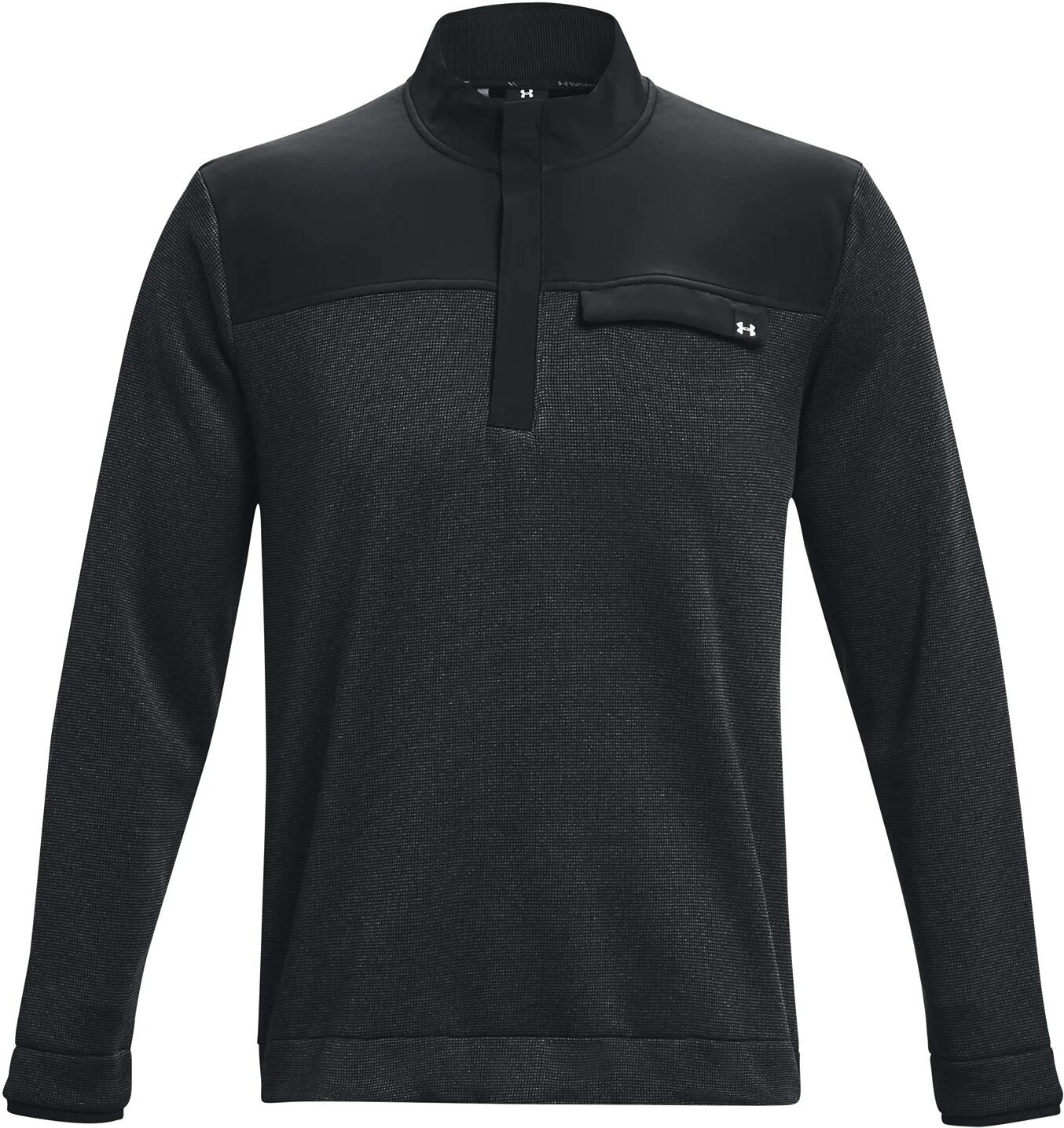 Under Armour UA Storm SweaterFleece 1/2 Zip Men's Golf Pullover - Black, Size: Small