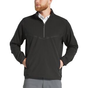 FootJoy Zephyr Windshirt Men's Golf Pullover - Black - Black, Size: Small