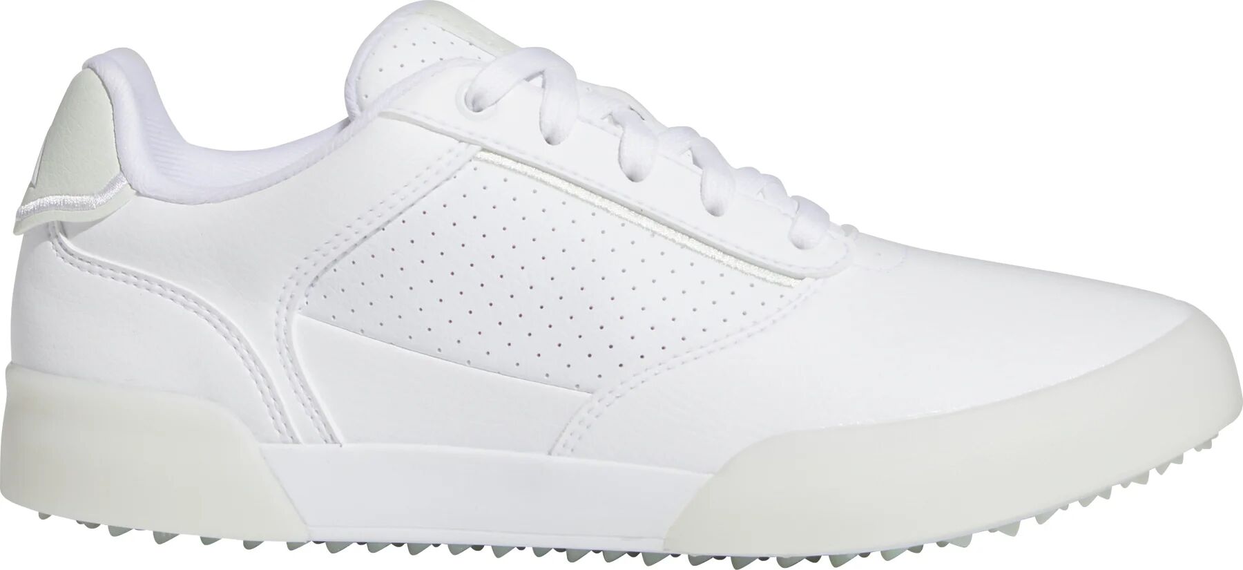 adidas Womens Retrocross Spikeless Golf Shoes 2024 - Cloud White/Crystal Jade/Off White - 6.5 - MEDIUM