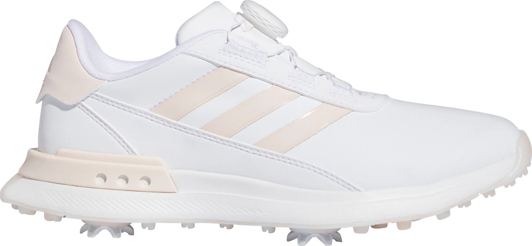 adidas Womens S2G BOA 24 Golf Shoes - Cloud White/Wonder Quartz/Off White - 10 - MEDIUM