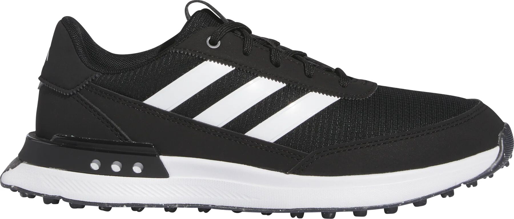 adidas Womens S2G Spikeless 24 Golf Shoes - Core Black/Cloud White/Silver Metallic - 6 - MEDIUM