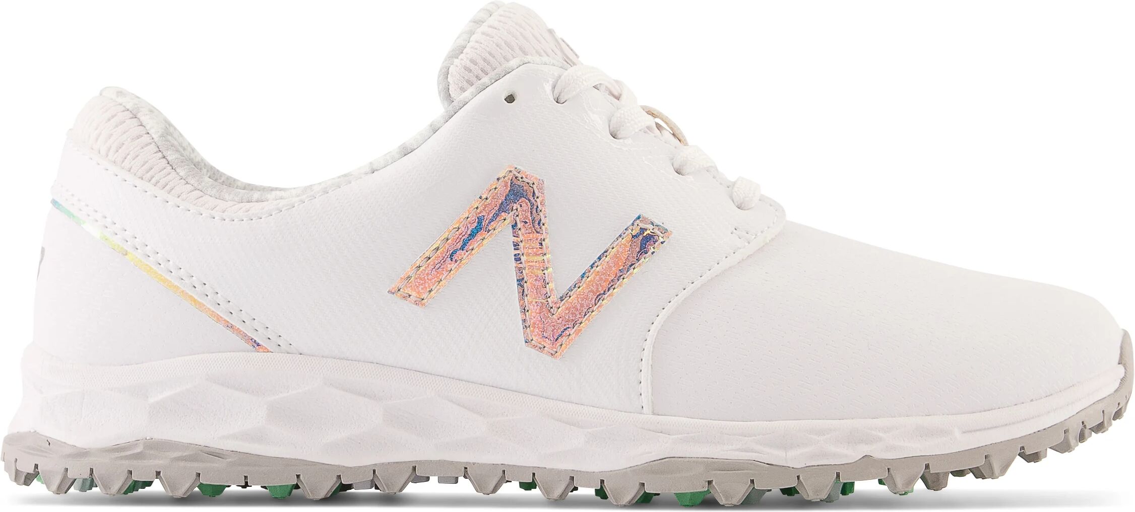 New Balance Womens Fresh Foam Breathe Golf Shoes - White/Multi - 6 - B