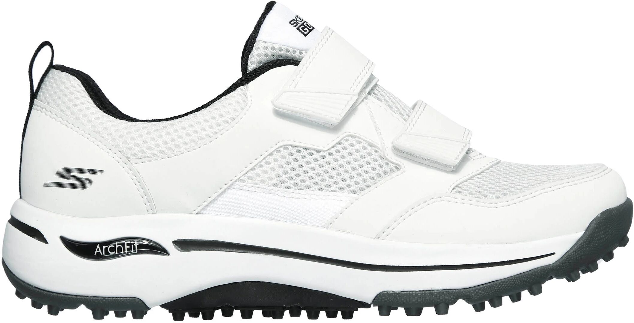 Skechers Womens GO GOLF Arch Fit Front Nine Golf Shoes White/Black - 11 - MEDIUM