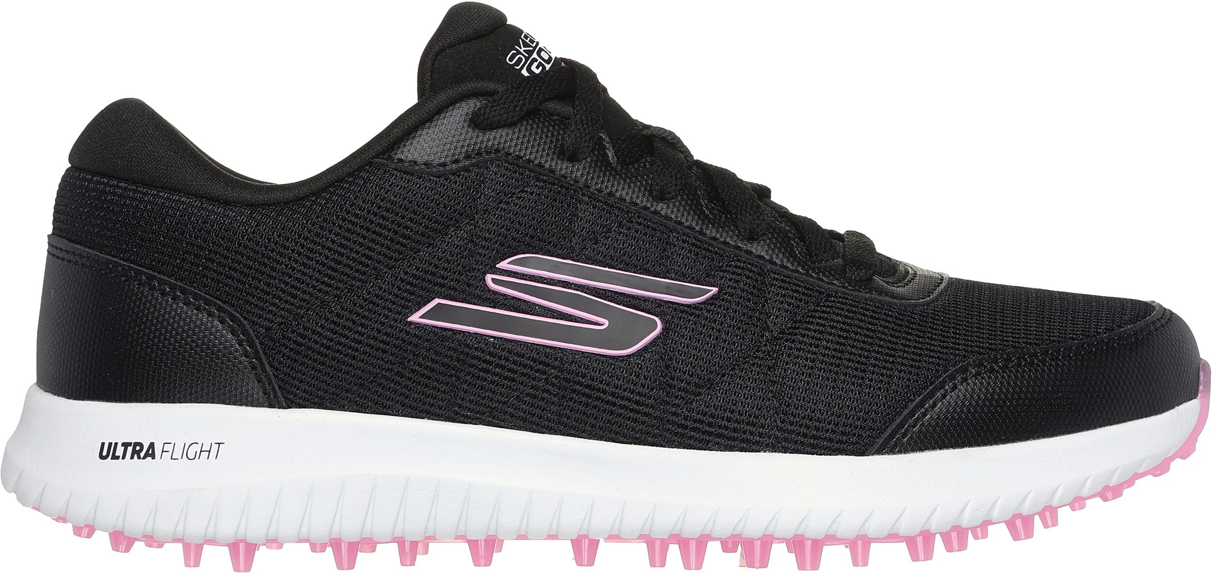 Skechers Womens GO GOLF Max Fairway 4 Golf Shoes - Black/Pink - 8.5 - MEDIUM