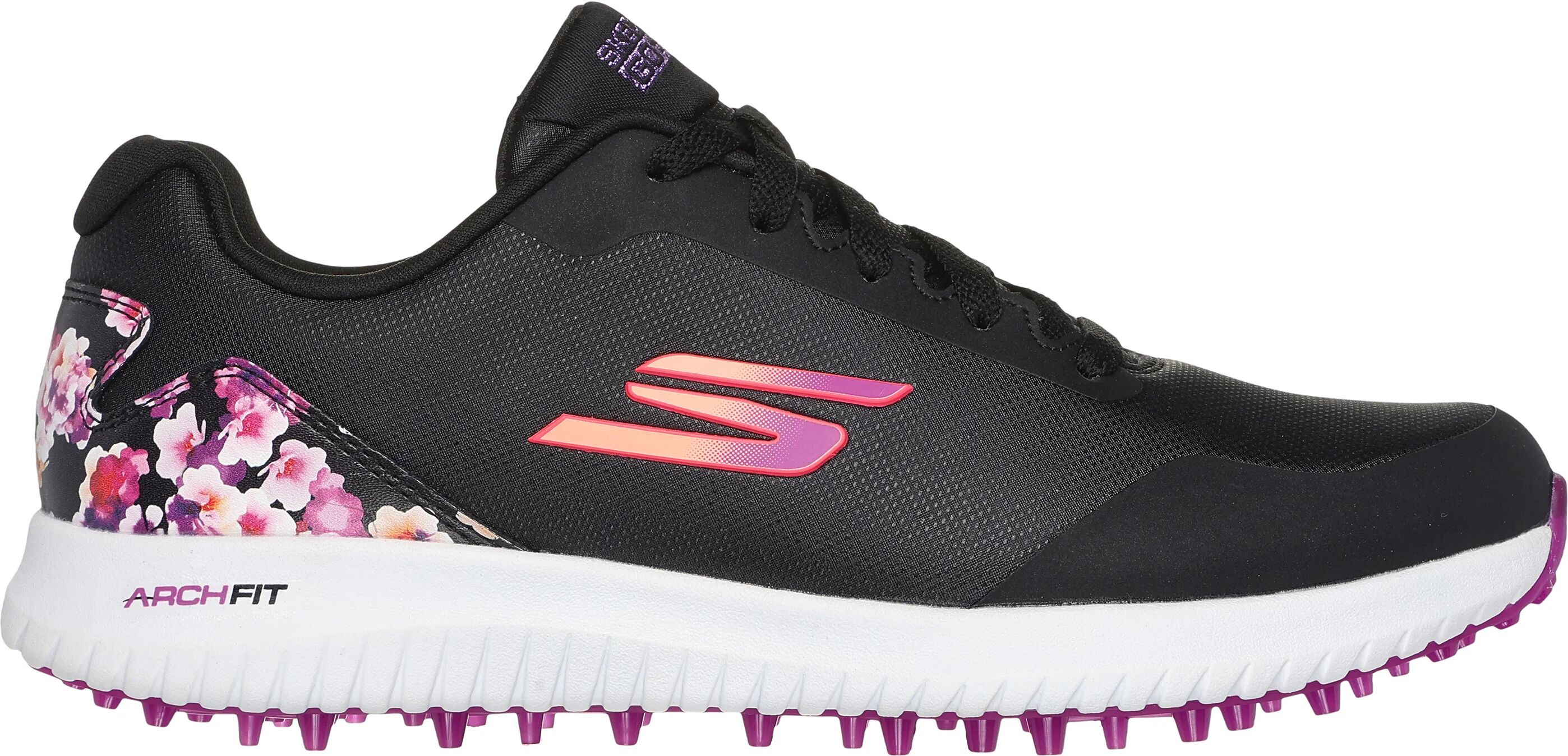 Skechers Womens GO GOLF Max 3 Golf Shoes - Black/Multi - 8.5 - MEDIUM