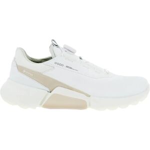 Ecco Men's Biom H4 Boa Golf Shoes 2023 in White/Gravel, Size 42 (US 8-8.5)