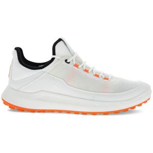 Ecco Men's Core Mesh Golf Shoes in White/Calendula, Size 46 (US 12-12.5)