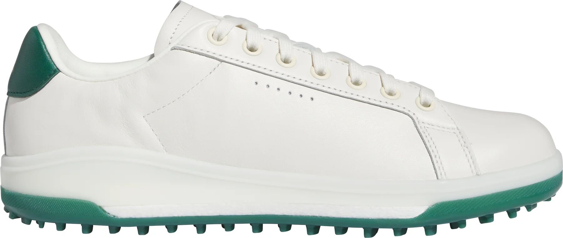 adidas Go-To Spikeless 2.0 Golf Shoes 2024 - Off White/Collegiate Green/Off White - 9.5 - MEDIUM