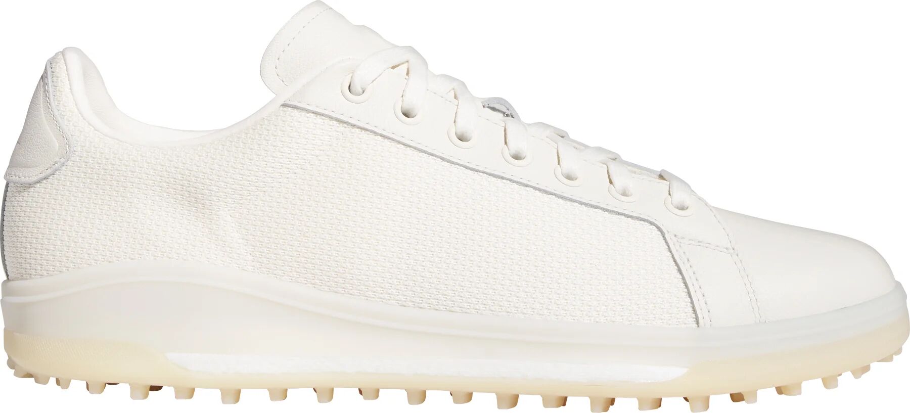 adidas Go-To Spikeless 1 Golf Shoes - Chalk White/Alumina/Magic Beige - 9.5 - MEDIUM