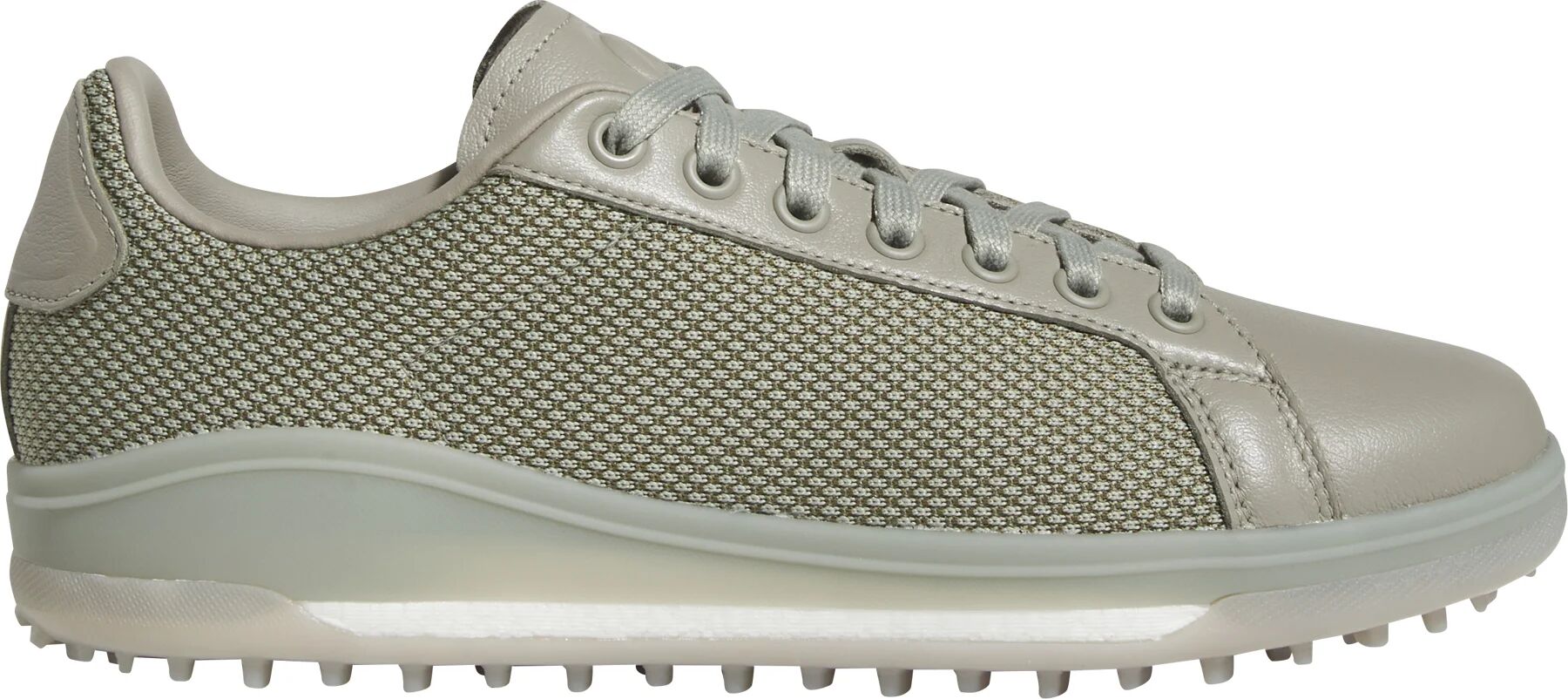 adidas Go-To Spikeless 1 Golf Shoes - Silver Pebble/Olive Strata/Silver Pebble - 8.5 - MEDIUM