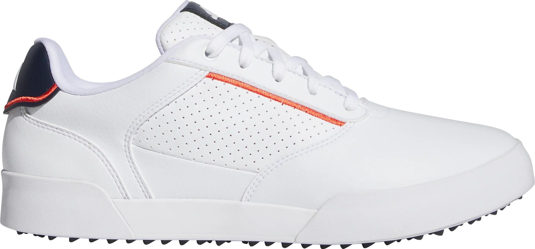 adidas Retrocross 24 Spikeless Golf Shoes - Cloud White/Collegiate Navy - 10 - MEDIUM