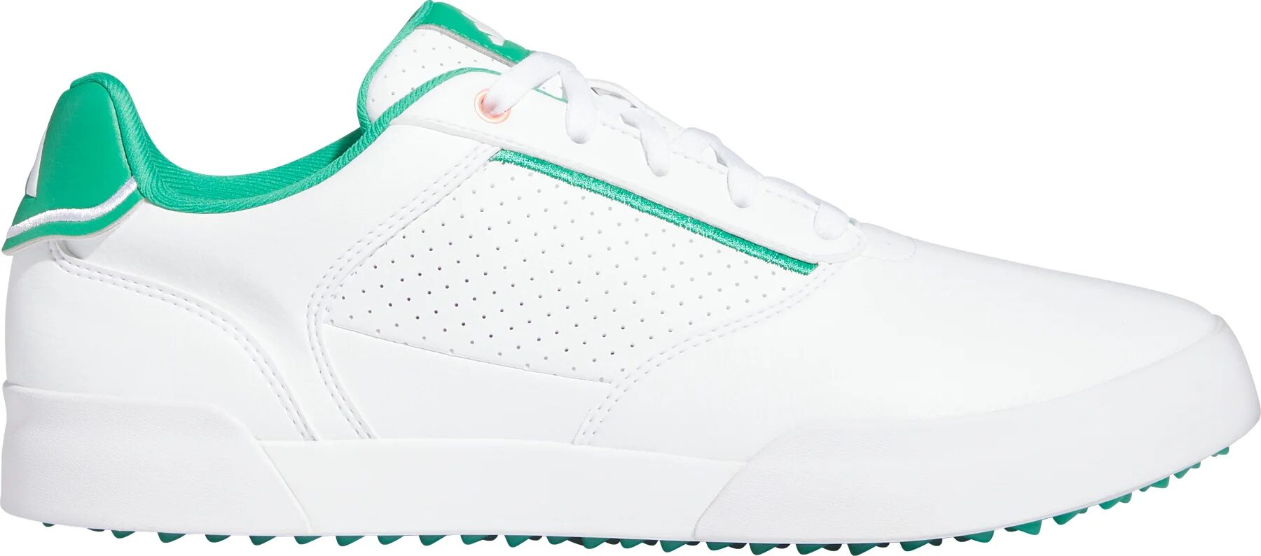 adidas Retrocross Spikeless Golf Shoes - Cloud White/Court Green/Cloud White - 8.5 - MEDIUM