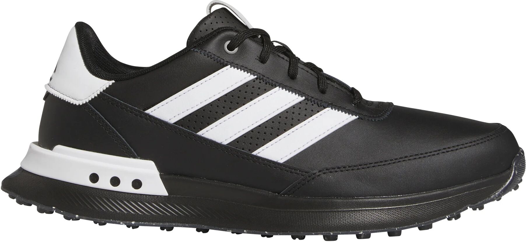 adidas S2G Spikeless Leather 24 Golf Shoes - Core Black/Grey Four/Iron Metallic - 10.5 - MEDIUM