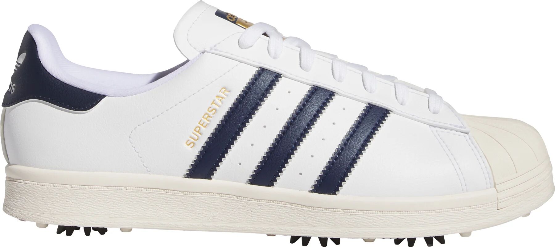 adidas Superstar Golf Shoes - Cloud White/Collegiate Navy/Off White - 14 - MEDIUM