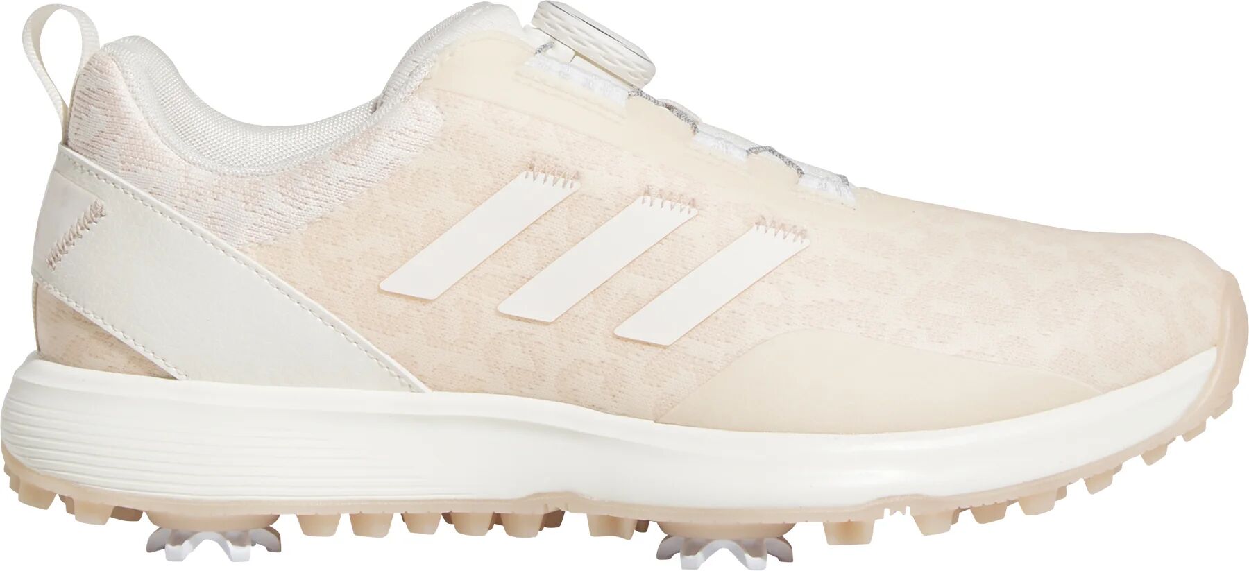 adidas Womens S2G 23 BOA Golf Shoes - Chalk White/Chalk White/Wonder Quartz - 10 - MEDIUM