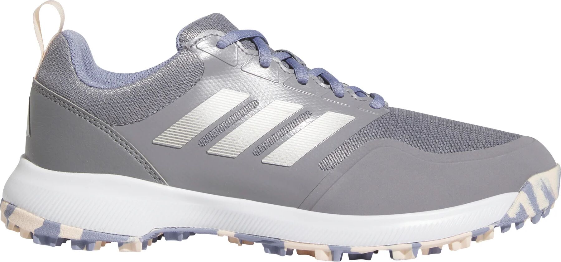 adidas Womens Tech Response 3.0 SL Golf Shoes - Grey Three/Silver Metallic/Silver Violet - 11 - MEDIUM