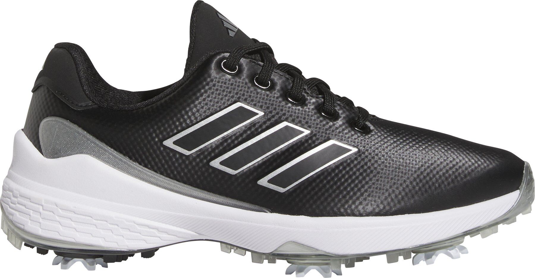 adidas Womens ZG23 Golf Shoes - Core Black/Silver Metallic/Core Black - 11 - MEDIUM