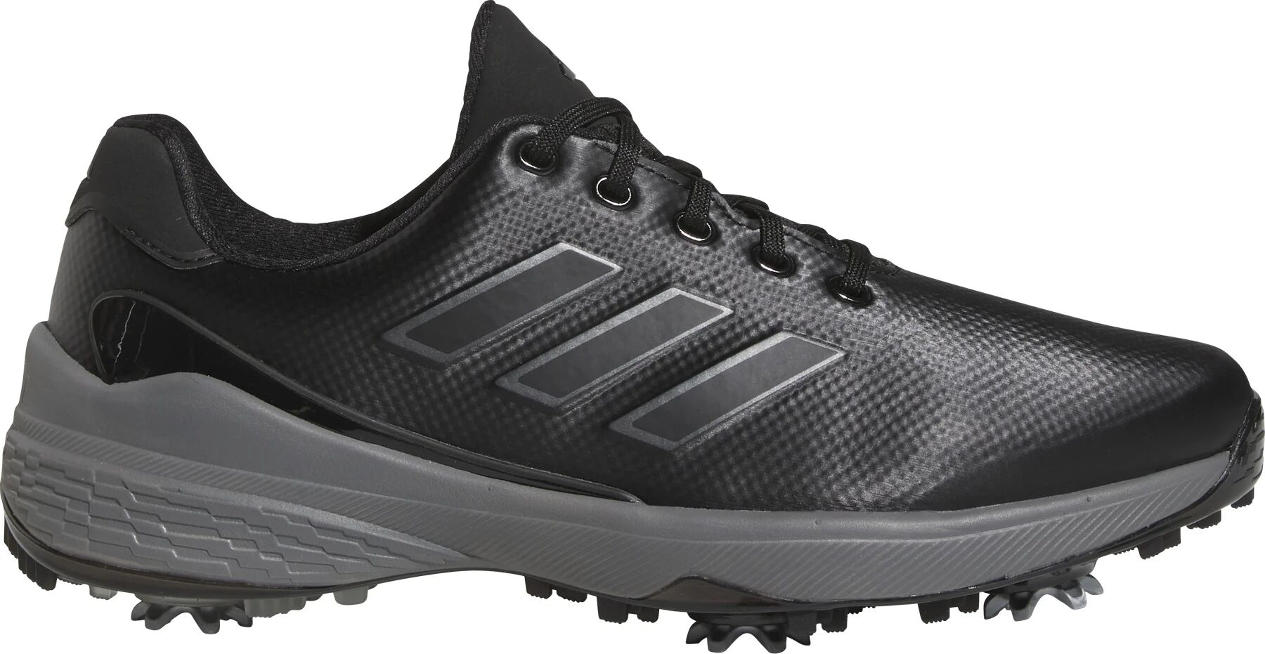 adidas ZG23 Golf Shoes - Core Black/Dark Silver Metallic/Silver Metallic - 11 - WIDE