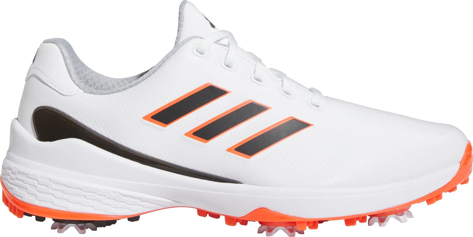 adidas ZG23 Golf Shoes - Cloud White/Core Black/Semi Solar Red - 7.5 - MEDIUM