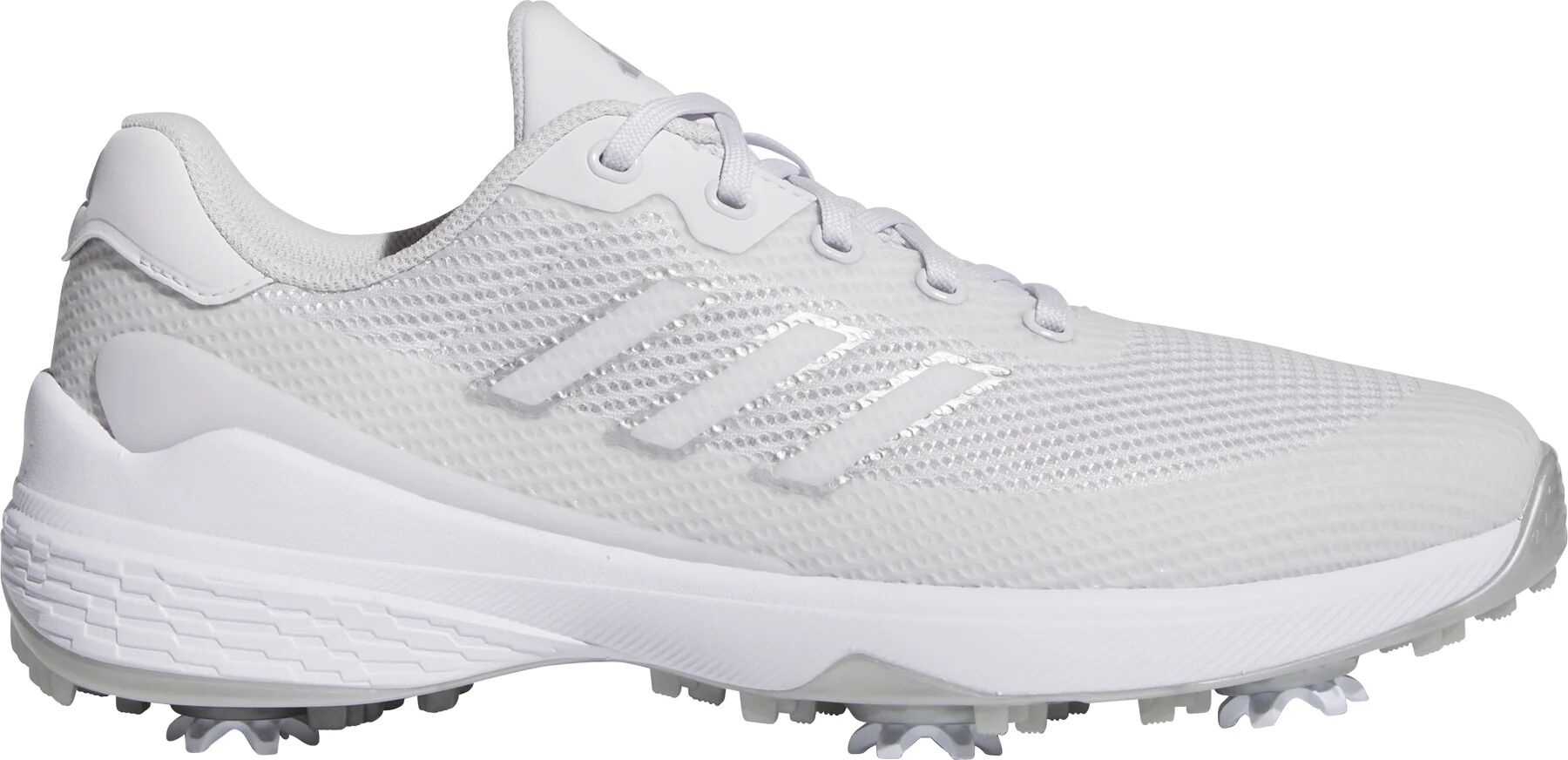 adidas ZG23 Vent Golf Shoes - Dash Grey/Cloud White/Silver Metallic - 11 - MEDIUM